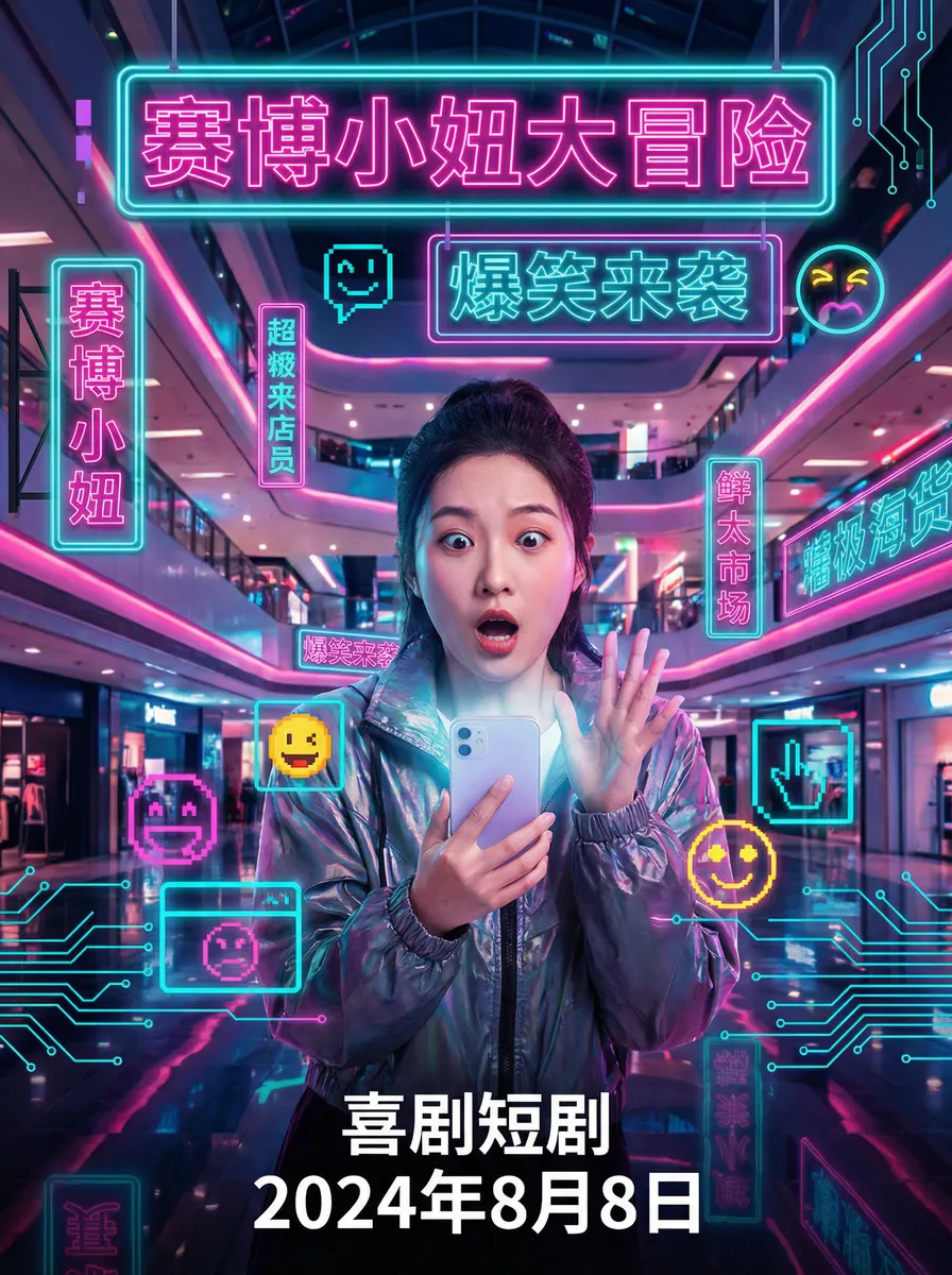 https //91mw.gitbook.io/9191-wang/getting-started/quickstart 搞笑喜剧短剧 - 赛博小妞大冒险海报